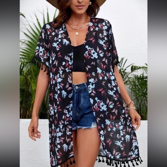 Shein Curve Butterfly Kimono Size 2XL - Picture 15 of 15